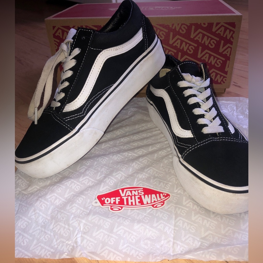 Vans Old Skool Platform Sneakers Shoes size 7.5 !